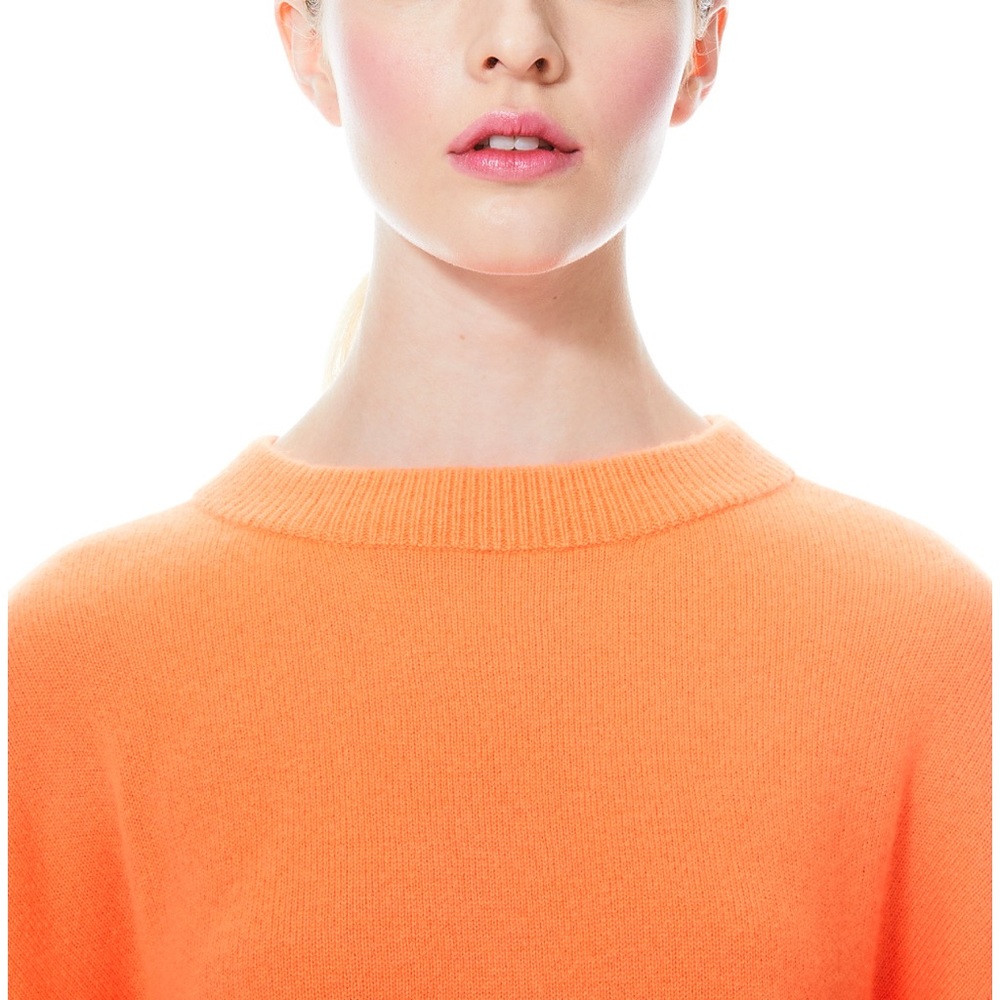 Alice + Olivia Denver Cashmere Round Hem Sweater Pullover - Picture 5 of 14